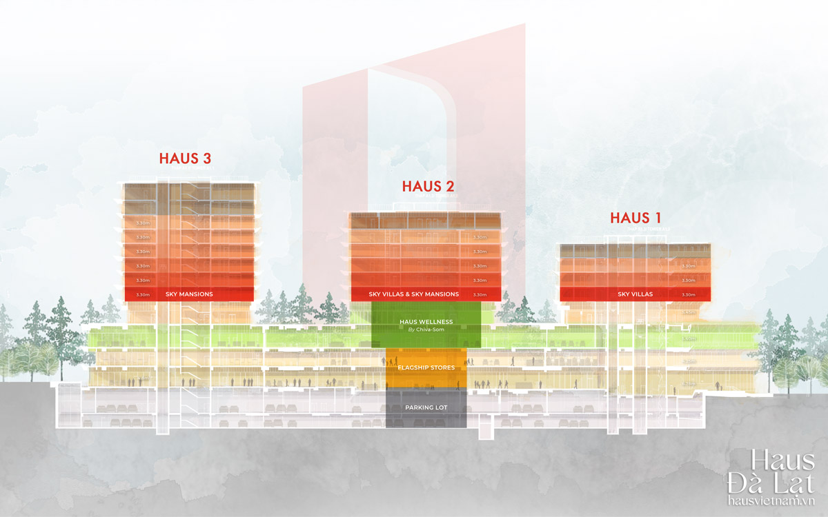 Mặt bằng Haus Đà Lạt 2