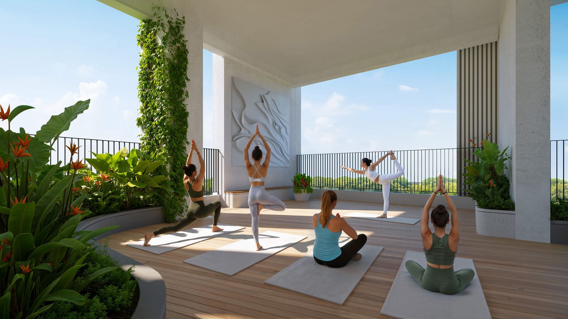 Sàn yoga trên cao