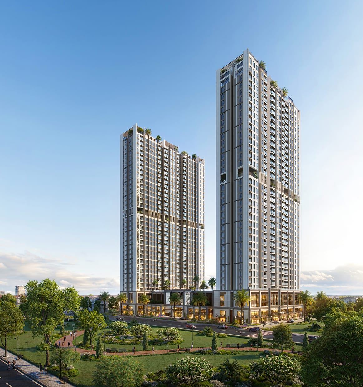 Phối cảnh hai tháp căn hộ Arcadia at Lavila