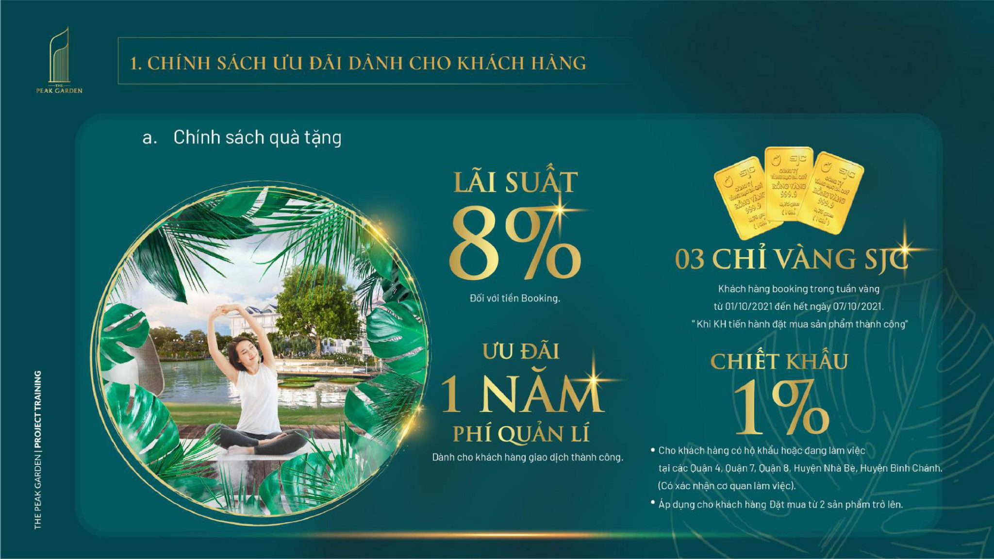 Chính sách ưu đãi The Peak Garden