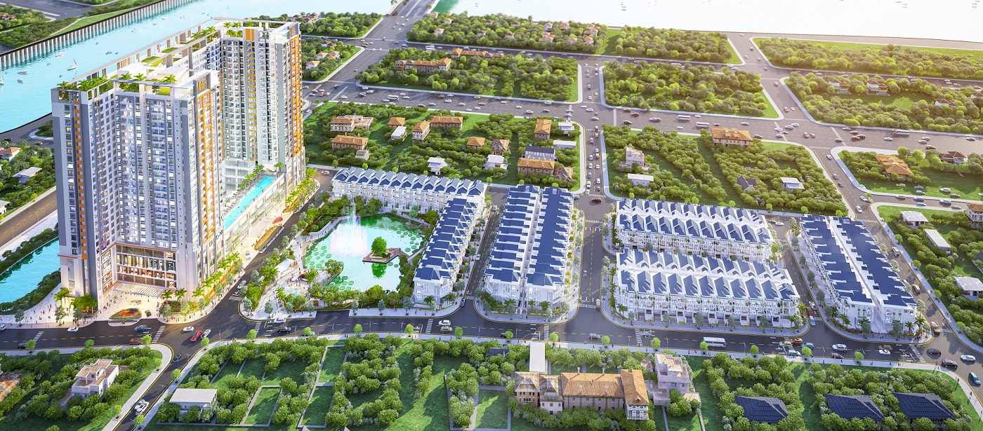 Phối cảnh tổng thể The Peak Garden Quận 7