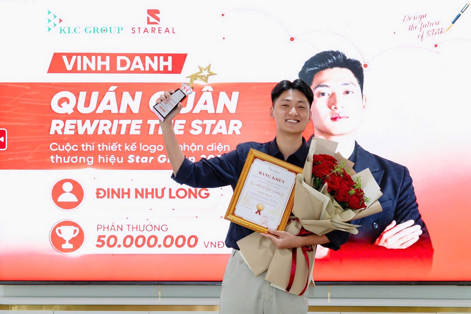 Tác giả Đinh Như Long, quán quân cuộc thi ReWrite The Star 2026 với phương án Tier A – SBD 007