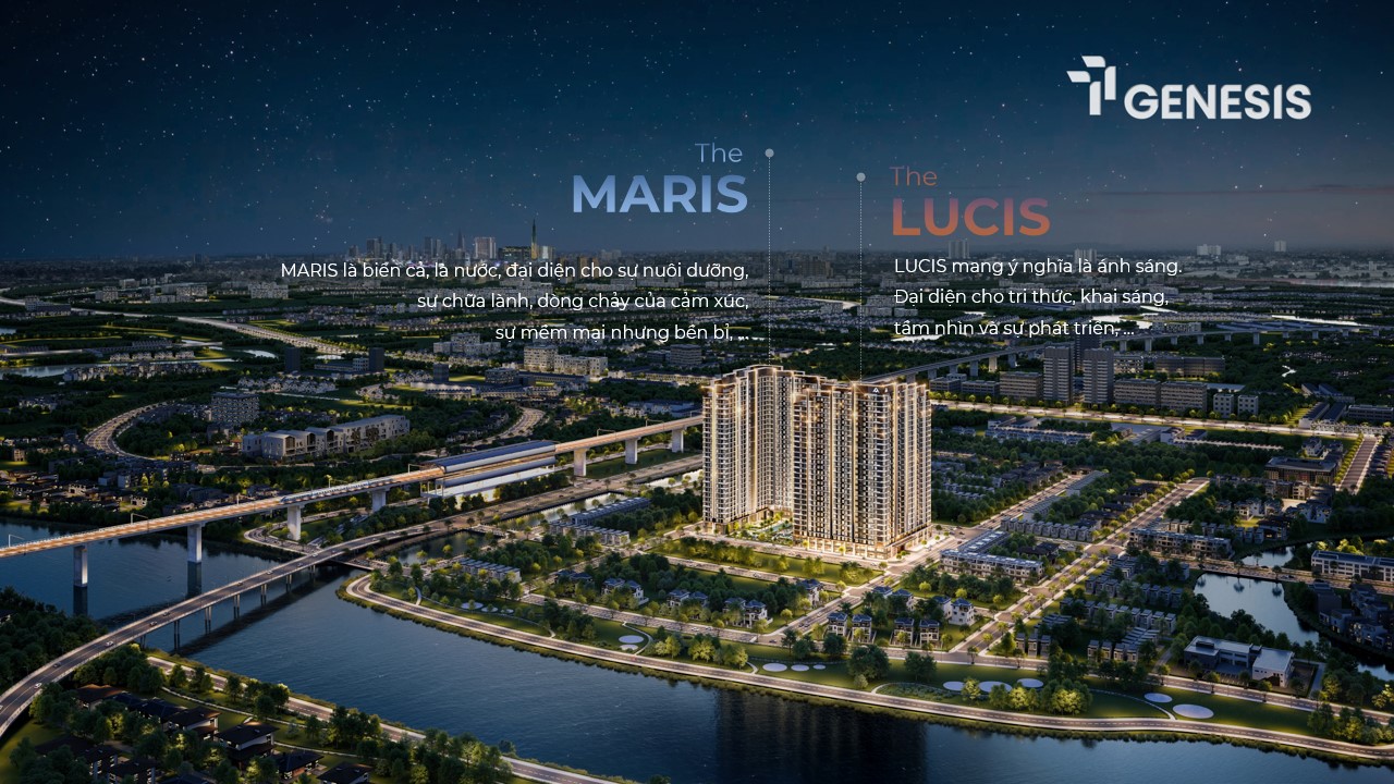 Phối cảnh 2 tòa tháp The Maris và The Lucis - Dự án TT Genesis